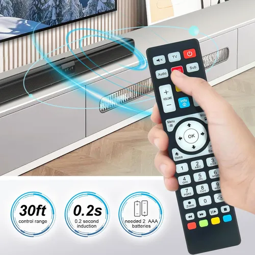 Miniatura 5 de Reemplazo del juego de TV Box Control remoto Trabajo para Global Media Box Plustv, reemplazo para MAX TV Gold 5G Plus Android TV Box