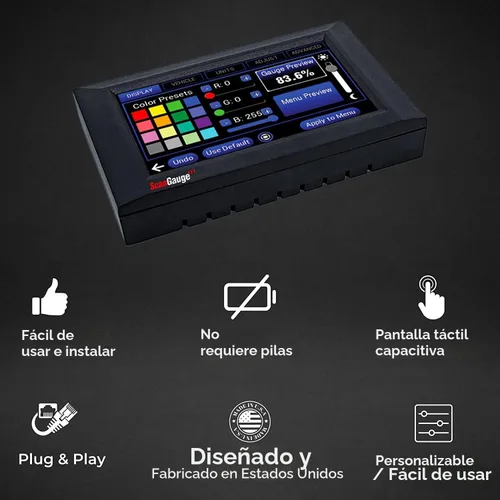 Miniatura 4 de ScanGauge 3 Todo Nuevo Lector de Código OBD2 con Pantalla Táctil, Medidores Digitales y Computadora de Viaje con Actualizaciones WiFi SG3