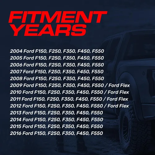 Miniatura 3 de Master Tailgaters Reemplazo de cámara de respaldo emblema para Ford F150, F250, F350, F450, F550 (2004-2016), Flex (2009-2012), resistente al agua