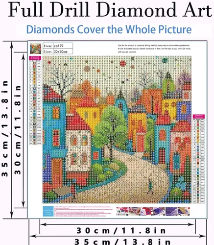 Miniatura 2 de YPF Paquete de 4 kits de pintura de diamantes para adultos, pintura de diamantes de dibujos animados, manualidades, kits de arte de diamantes 5D