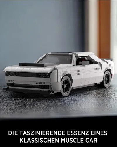 Miniatura 2 de Nifeliz Juego de Modelo de Coche Músculo Demonio, Juguete de Construcción Icónico para Adultos, Ideal Conjunto de Exhibición para Regalar a