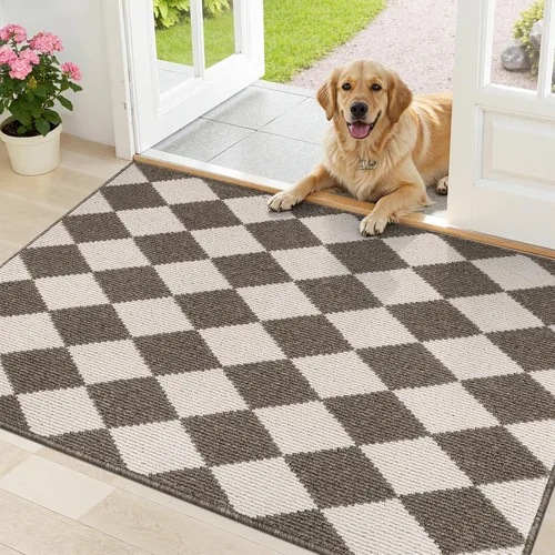 Miniatura 13 de HEBE Alfombra para Puerta Interior 20''x32'' Alfombras de Bienvenida Antideslizantes para Puerta Principal Alfombras Lavables para Zapatos Atrapa