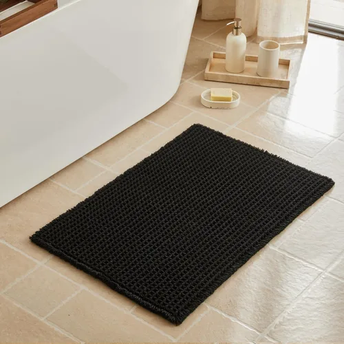 Miniatura 90 de Triohero Tapete de baño con diseño de gofre, tapete de baño pequeño y bohemio, antideslizante, lavable, ultra suave, súper absorbente, de secado