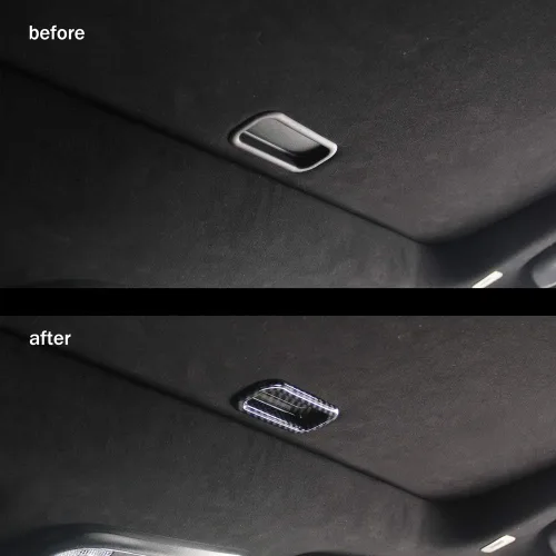 Miniatura 3 de Crosselec Cubierta de mango de techo solar de fibra de carbono para Dodge Charger 2011-2021