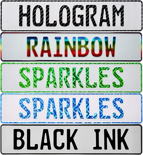 Miniatura 4 de Placa de matrícula personalizada de Gran Bretaña (placa + marco)