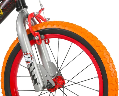 Miniatura 8 de Dynacraft Hot Wheels BMX Bike for Boys, 12-18 Inch Kids Bike, Ages 3-9, Rev Grip Handlebar Feature, Red & Black