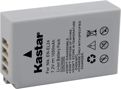 Kastar [Totalmente descodificada] Batería EN-EL24 (paquete de 1) para Nikon EN-EL24 ENEL24 Batería recargable de iones de litio funciona con cámara