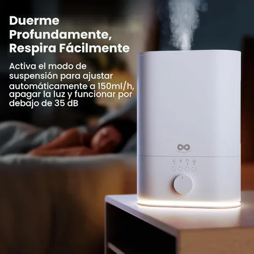 Miniatura 6 de Everlasting Comfort Humidificador de 6L para Habitación Grande, Salida de Niebla Alta 50+ HR de Funcionamiento Humidificadores Ultrasónicos