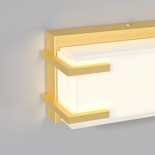 Miniatura 3 de Lámparas LED para baño sobre espejo, luz de tocador de 16 pulgadas con pantalla blanca lechosa, luz diurna 4000K, acabado cromado, barra de baño