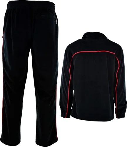 Miniatura 5 de ChoiceApparel Chándal de terciopelo para hombre con bolsillos con cremallera