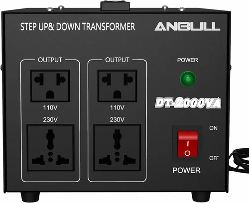 Miniatura 10 de Transformador Convertidor de Voltaje Anbull 500W, Transformador de Voltaje de Paso Abajo y Arriba 110v 220v, Convertidor de Voltaje de 220 a 110