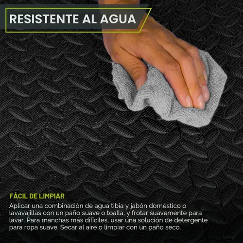 Miniatura 5 de ProsourceFit Tapete de ejercicio de rompecabezas de ½ pulgada, azulejos de espuma EVA entrelazados para gimnasio en casa, tapete