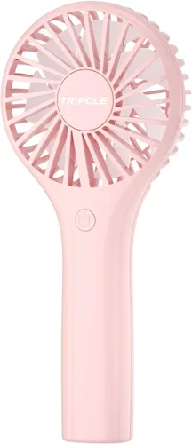 Miniatura 13 de TriPole Mini ventilador de mano portátil con 3 velocidades, batería de viento fuerte, ventilador de mano para viajes de viaje, conciertos al aire