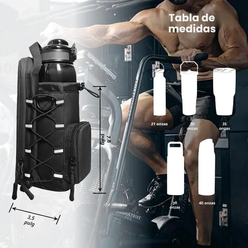 Miniatura 4 de Bolsa magnética de gimnasio para hombres y mujeres, soporte magnético para botella de agua para gimnasio, bolsa de gimnasio pequeña, regalos