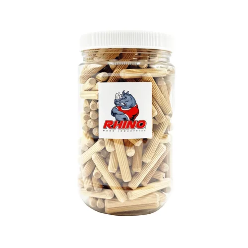 Miniatura 10 de 3/8" x 1 1/2" - Paquete de 500 pasadores de madera - Secados al horno, estriados y biselados (3/8" x 1 1/2", 500 unidades)