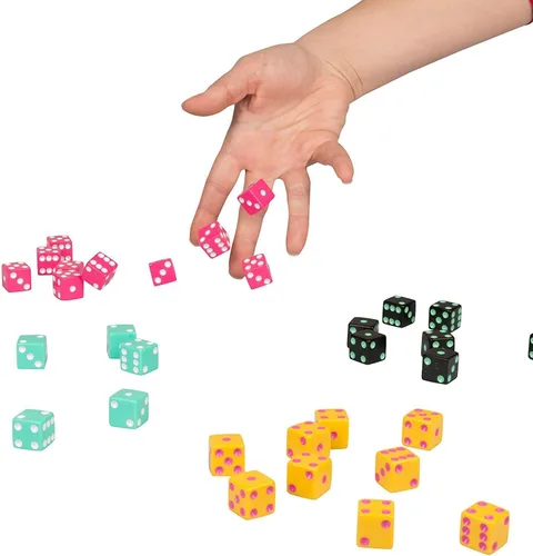 Miniatura 2 de Juego de dados de fiesta TENZI – Una diversión rápida y divertida para toda la familia – 4 juegos de 10 dados de colores con tubo de almacenamiento
