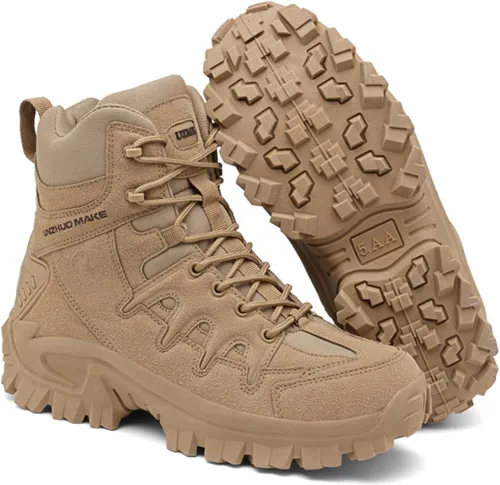 Miniatura 8 de Men's Military Tactical Boot Lightweight Comfortable Boots Motorcycle Combat Hiking Boots Hiking Boots Hiking Shoes