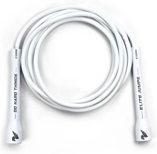 Elite Jumps - Cuerda de saltar ajustable – Cuerda de entrenamiento de PVC de 0.236 pulgadas para fitness y cardio, cuerda de saltar para interiores