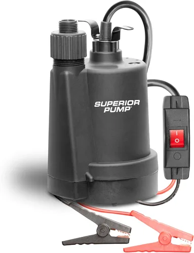 Miniatura 7 de Superior Pump 91570 Bomba sumergible termoplástica de utilidad de 3300 GPH, 1/2 HP con cable de 10 pies