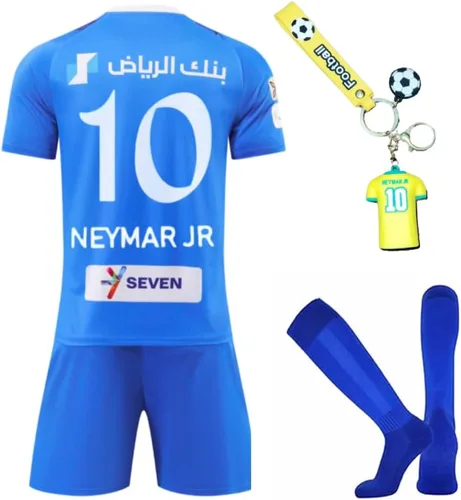 KickOffKits - Camiseta de fútbol Neymar Hilal para adultos, equipo deportivo, camisetas, pantalones cortos, calcetines, regalo para mujeres y hombres