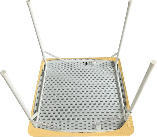 Miniatura 42 de Mantel elástico para mesa auxiliar de cóctel, ajustable de elastano, tamaño pequeño, para mesa auxiliar, 24 x 24 pulgadas, color beige