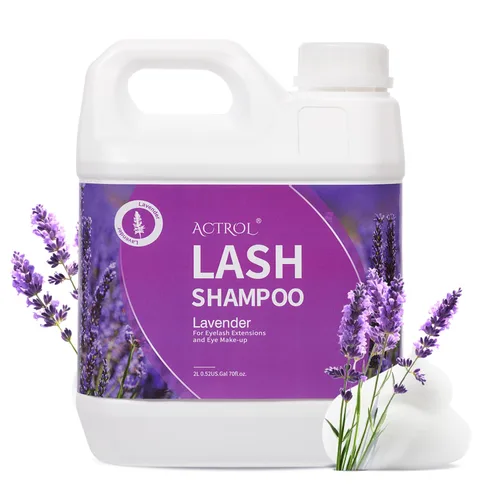 Miniatura 32 de ACTROL Limpiador de extensiones de pestañas Cherry Blossom 2L Natural Lash Extension Shampoo Professional Eyelid Foaming Cleanser Parabenos &