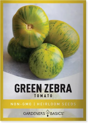 Semillas de tomate de cebra verde para plantar semillas tradicionales sin OMG para verduras de jardín casero son un gran regalo para jardinería por
