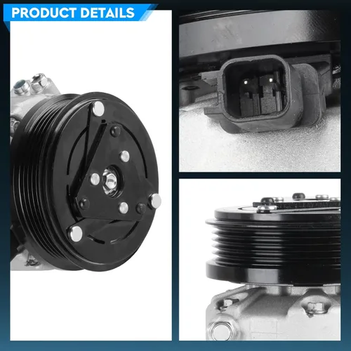 Miniatura 2 de TadaMark Compresor de CA apto para Ford Focus 2.0L 2.0 2012 2013 2014 Compresor de aire acondicionado con embrague reemplazar para CV6Z19703J