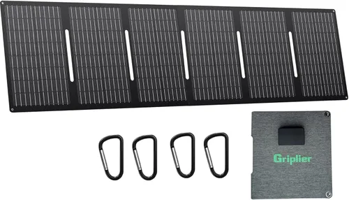 Paneles solares portátiles de 60 W, panel solar plegable ETFE con puertos USB-C/USB-A/CC para senderismo, camping, mochileros, cargador solar