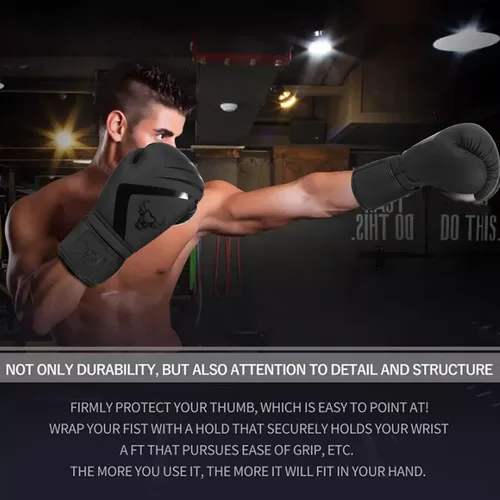 Miniatura 8 de BEAST RAGE Guantes de boxeo Muay Thai Kickboxing MMA Bolsa de Lucha Entrenamiento Golpe Entrenamiento Hombres Mujeres Sparring Fitness Mitones