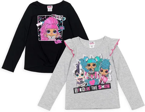 L.O.L. Surprise! Remix Hair Flip LittleBig Girls - Camiseta de manga larga (2 unidades)