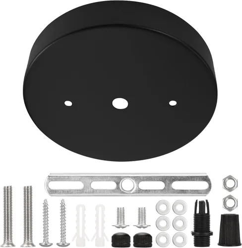 Miniatura 9 de Sangle Sopffy Pendant Light Canopy Kit, 5 1/8 Inches Ceiling Lighting Canopy Kit with All Mounting Hardware Modern Chandelier Ceiling Plate Cover