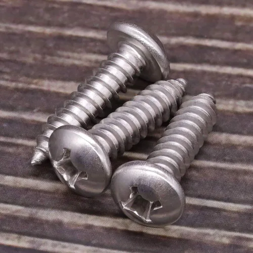 Miniatura 3 de Tornillos para chapa metálica de cabeza cilíndrica #4 x 1, acero inoxidable 304 18-8, cabeza Phillips, autorroscantes, resistentes a la corrosión