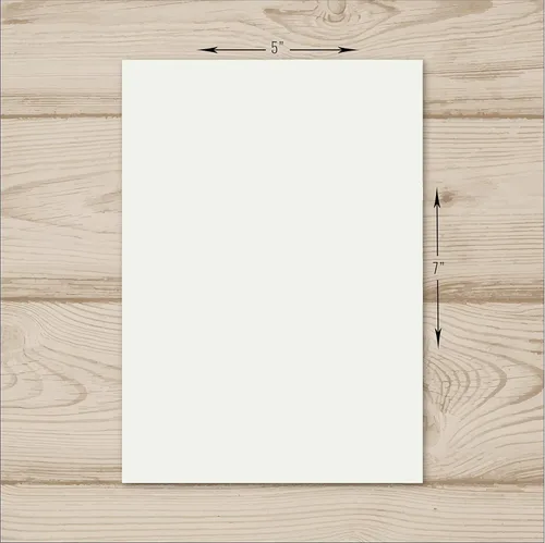 Miniatura 3 de Hamilco Papel grueso de cartulina de color crema, notas flash en blanco y tarjetas postales, invitaciones de felicitación estacionarias, plano de 5
