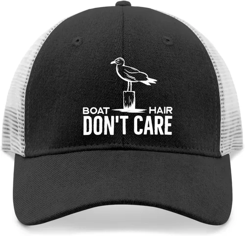 Miniatura 9 de devor Cap Boat Hair Don't Care Baseball Cap for Men Graphic Denim Dad Hat Adjustable