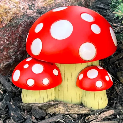 Miniatura 6 de Ocultador de hongos para exteriores, resistente a la intemperie, soporte de repuesto secreto para uso en patio y jardín, decoración decorativa