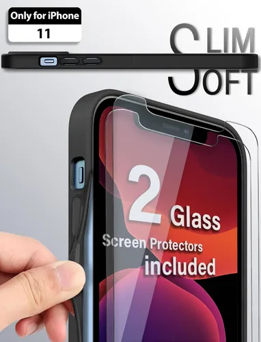 Miniatura 6 de VIROMO - Funda espejo irrompible para iPhone 11 con 2 protectores de pantalla, acrílico flexible no vidrio, a prueba de golpes, delgada, resistente
