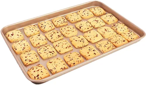 Miniatura 7 de CAN_Deal Bandeja antiadherente para hornear de 13 pulgadas, ideal para hacer galletas, asar, turrón