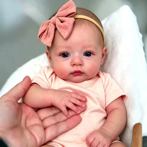Anano Muñecas Reborn de silicona de cuerpo completo de 19 pulgadas, muñeca realista de bebé niña, muñeca de bebé de silicona completa, muñeca recién