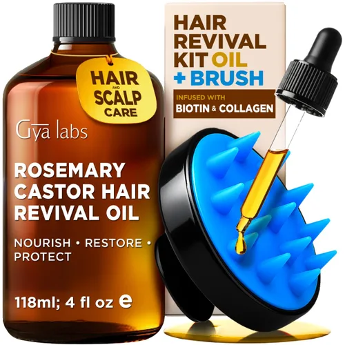 Miniatura 7 de Gya Labs - Aceite de argán marroquí orgánico para el cabello y la piel, reduce el encrespamiento y el cuero cabelludo seco, promueve el crecimiento