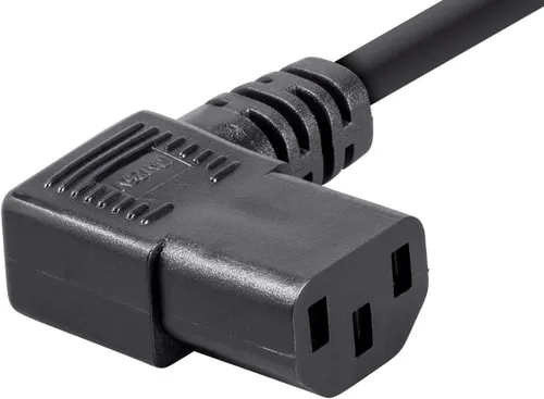 Miniatura 3 de Monoprice 6ft 14AWG Cable De Alimentación De Ángulo Recto w/3 Conductor PC Conector De Alimentación Socket (C13/5-15P) - Negro