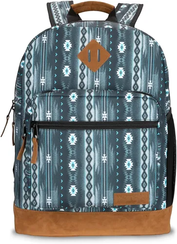 Miniatura 20 de Wrangler Yellowstone Mochila resistente al agua para viajes, mochila casual para portátil o cuaderno, negro cuerda, Mediana, Mochilas Daypack