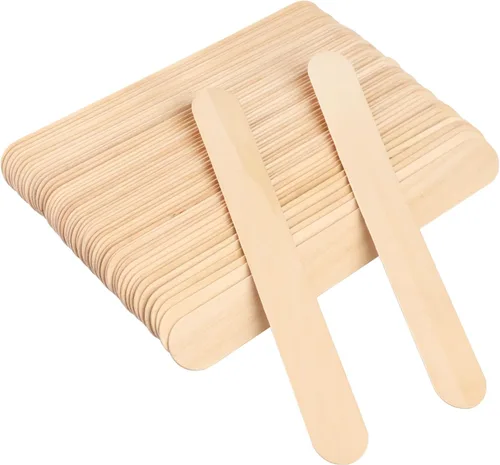 Miniatura 4 de 500 palitos de paletas de 7.87 pulgadas, palitos de helado, palitos de manualidades jumbo, palos de madera natural de alta calidad, ideales