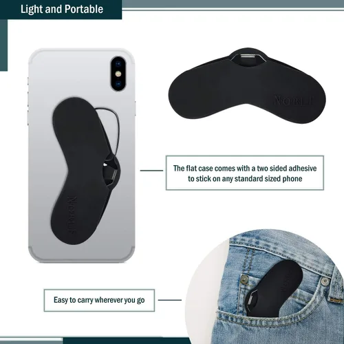 Miniatura 5 de Noble - Lentes de lectura ultra delgados y planos, delgados y flexibles, sin brazos (2 pares), comodidad mejorada, para lector de tamaño de bolsillo