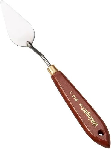 Miniatura 2 de KINGART Espátula Cuchillo de Paleta Cónico Corto y Herramienta de Pintura para Raspar, Mezclar y Pintar con Pinturas al Óleo y Acrílicas