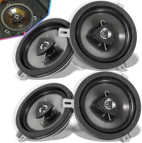 sixcow Paquete de 4 Altavoces de Repuesto Mejorados para Jeep Wrangler JK JKU 2007-2018, 77KICK10