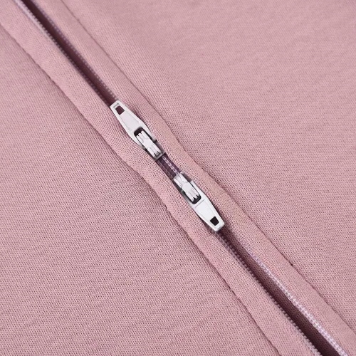 Miniatura 2 de Aablexema Pijama con pies para bebé con puños de manopla, unisex, para recién nacido, 2 vías, con cremallera, de algodón