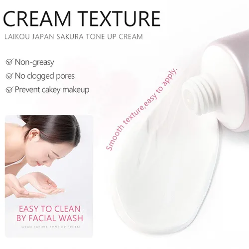 Miniatura 3 de Crema hidratante facial para tonificar, Sakura Essence Glow Crema hidratante facial de 1.06 onzas líquidas, piel seca y suave, ligera, nutritiva