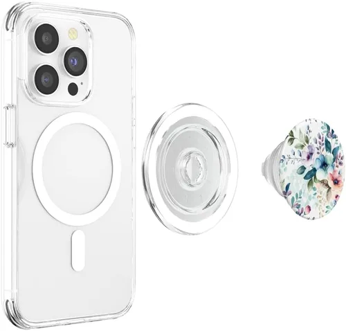 Miniatura 3 de PopSockets MagSafe PopGrip con diseño floral de acuarela botánica para iPhone