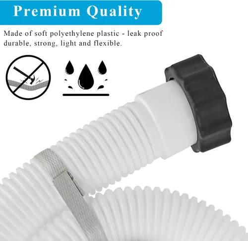 Miniatura 4 de Manguera de bomba de piscina de 1.5 pulgadas para bomba de filtro de arena Intex y sistema de agua salada, manguera de filtro de arena de piscina